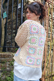 Crochet patchwork cardigan