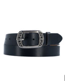 Floral buckle belt (Black)