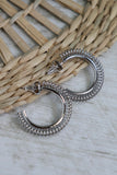 Chunky twisted hoops (Silver)